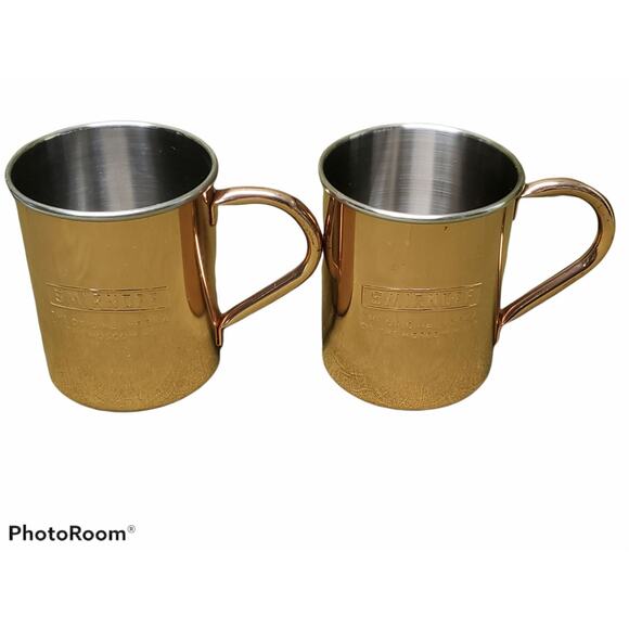 Pair of Bronze Colored Smirnoff Original Moscow Mule Mug - Picture 3 of 5